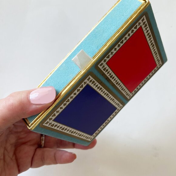 NIB Vintage, Tiffany & Co. Double Deck of Playing Cards, Red & Blue, Unopened! - Picture 10 of 11